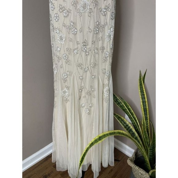BHLDN Coleman Wedding Gown Size 14 Beaded - Picture 4 of 5